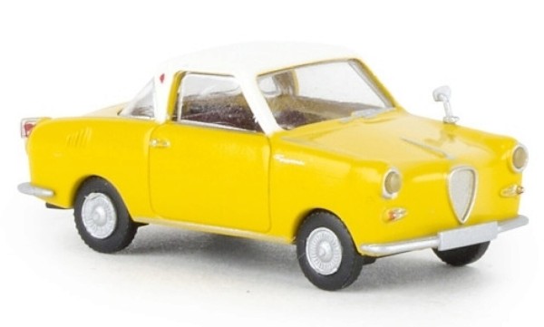 Goggomobil Coupe, gelb, weiss
