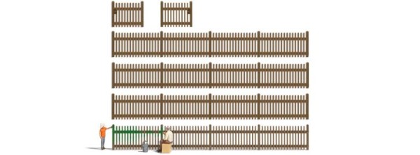 A-Set: Zaun streichen