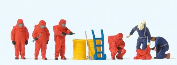 Feuerwehrmänner.Roter Vollsch