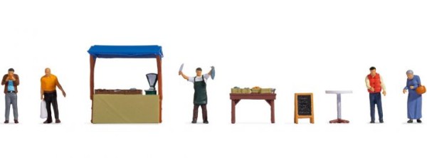 HO Figuren-TW "Fischstand"