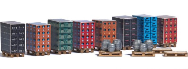 Paletten mit Getränkekisten H