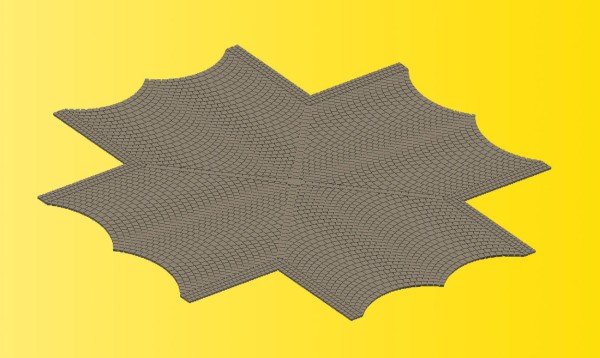 H0 Straßenplatte Kopfsteinpfl