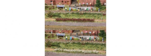 10 Grasstreifen weiss/erika