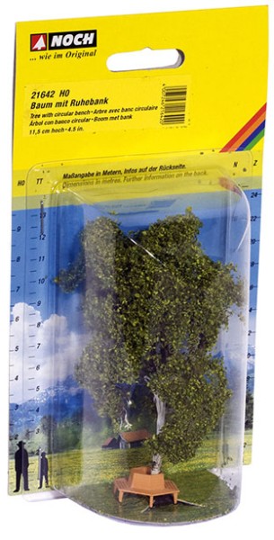 Baum mit Ruhebank 11,5 cm