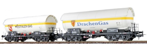 Gas-Kesselwagen Set, H0, ZAG Westf.DraSF