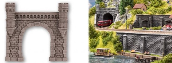 Tunnel-Portal, 1-gleisig, 16