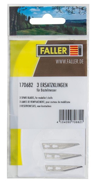 3 Ersatzklingen für Bastelmes