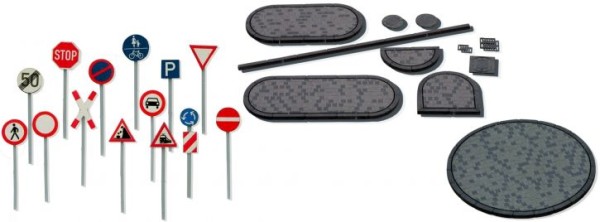 HO Straßen-Deko-Set