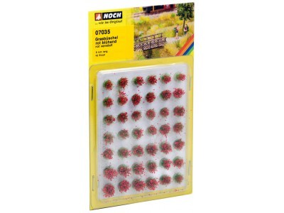 Grasbüschel "blühend", rot