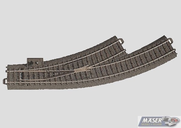 Bogenweiche,L,30ø,m.Hebel