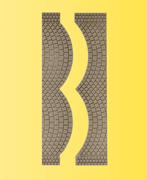 H0 Straßenplatte Kopfstein