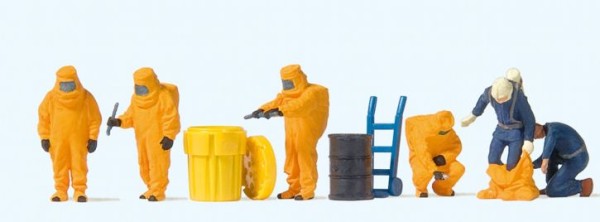 Feuerwehrmänner.Oranger Volls