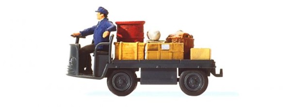 Elektrokarre mit Fahrer. DB.