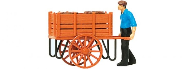 HO 1 Arbeiter mit Handwagen