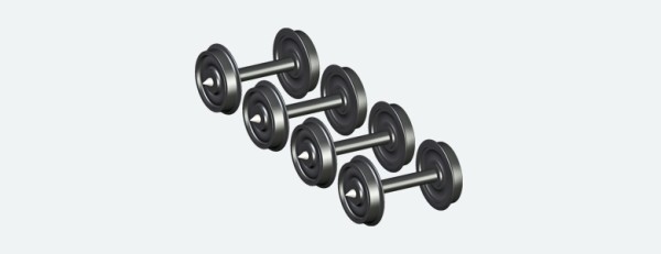 Scheibenradsatz AC, D=11.5mm,