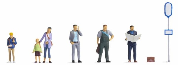 An der Bushaltestelle