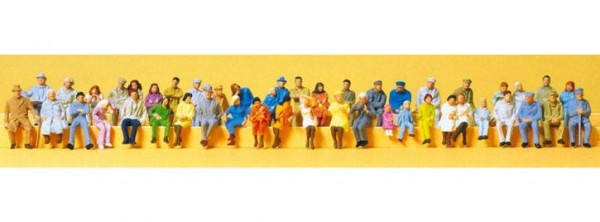 Sitzende Personen 48St.