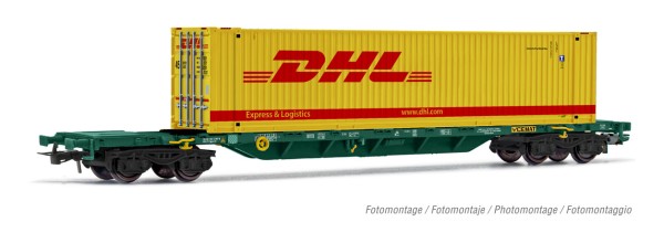 "4-achs. Containerwagen Sgnss