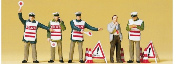 Polizisten mit Warnweste