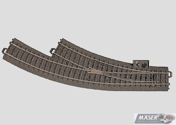 Bogenweiche,R,30ø,m.Hebel