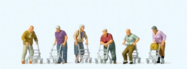 Senioren mit Rollator