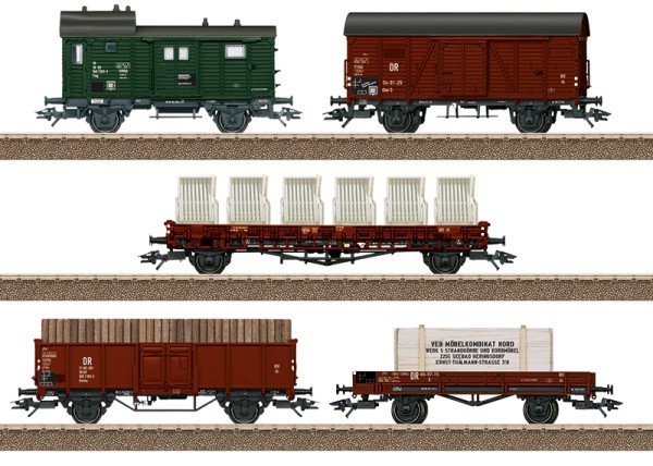 Güterwagen-Set DR