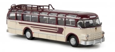Saurer 5GVF-U Bus weinrot/hel