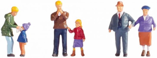 Figuren-Set HO Familie Meier im Winter