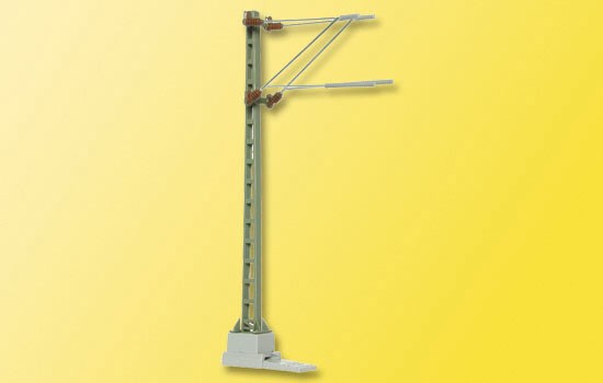 Streckenmast mit Doppela.