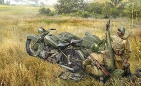 1:35 WWII Rus. Motorrad M-72