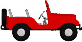 Jeep Universal, rot von Arwic