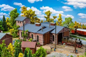 Lokschuppen, zweiständig