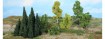 Miniwald-Set, 16 Bäume, Büsche und Tann