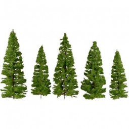 Fichten, mittelgrün, 5 Stück, Fichten, mittelgrün, 5 Stück,
