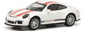 Porsche 911 R weiß/rot 1:87